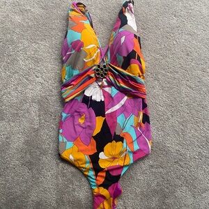 Trina Turk swimsuit and matching coverup